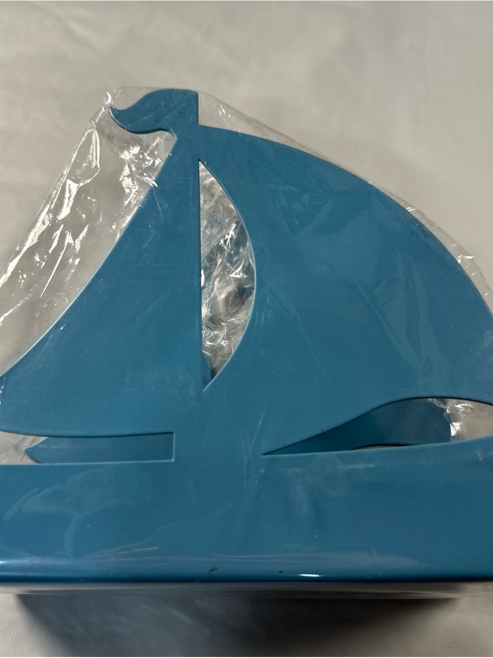 Blue Sailboat Napkin Holder - Unbranded